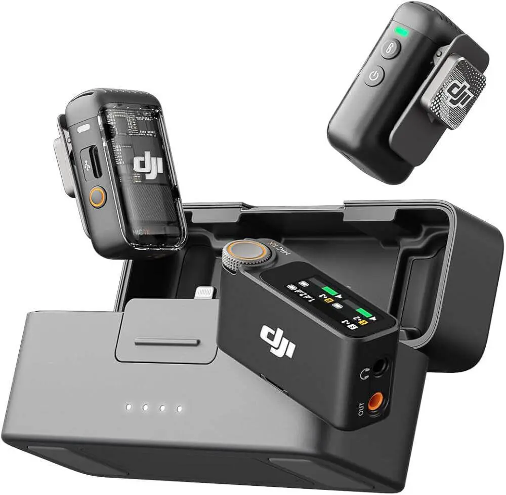 [DJI-MIC200] DJI Mic 2 Wireless Microphone Kit - (2 TX + 1 RX + Charging Case)