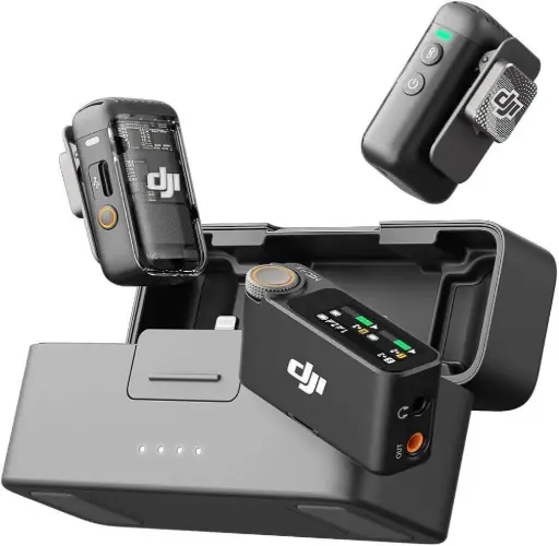 [DJI-MIC200] DJI Mic 2 Wireless Microphone Kit - (2 TX + 1 RX + Charging Case)